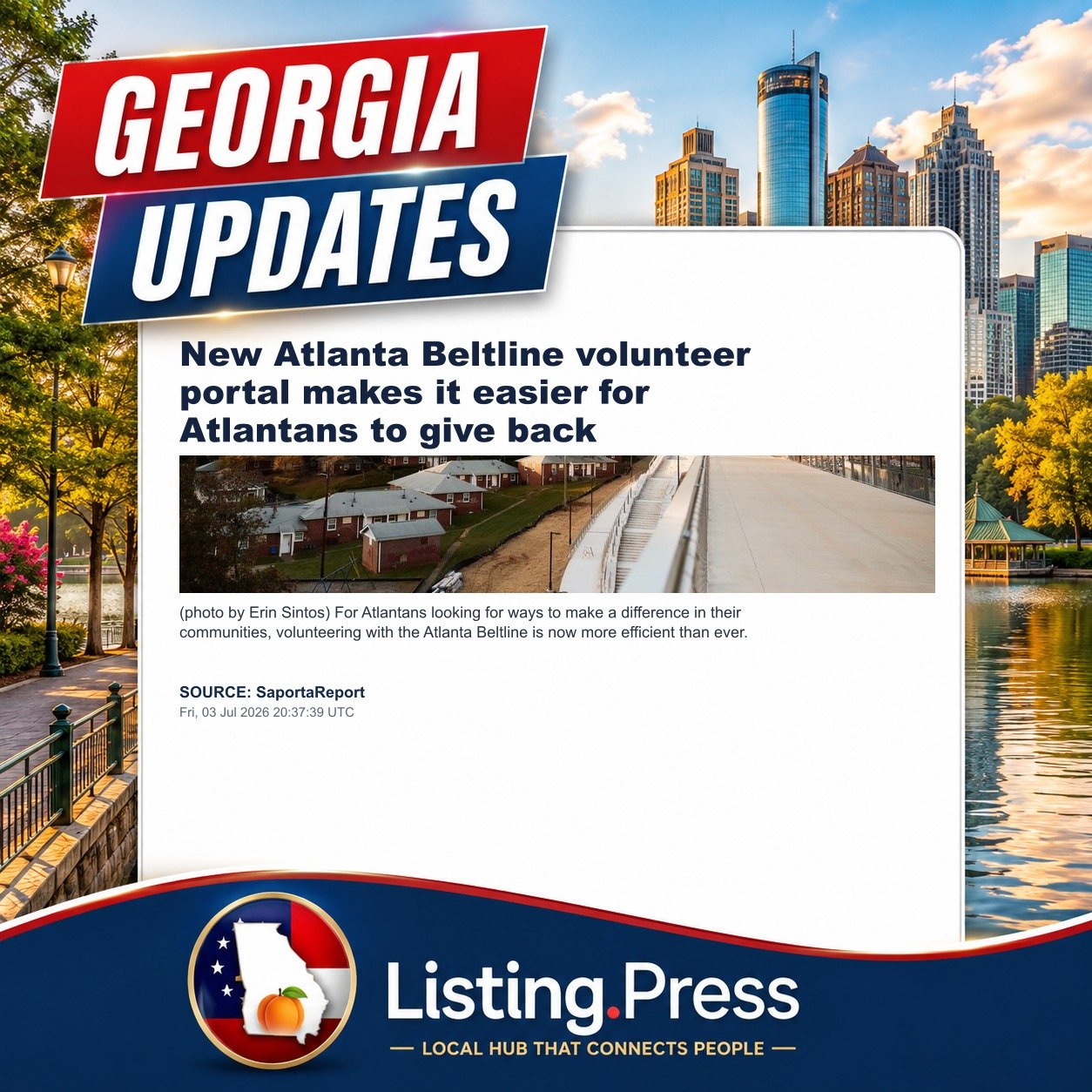 New Atlanta Beltline volunteer portal makes it easier for Atlantans to give back