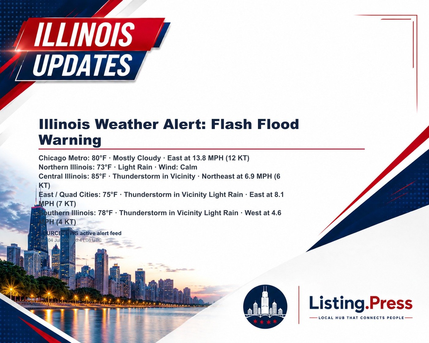 Illinois Weather Alert: Flash Flood Warning