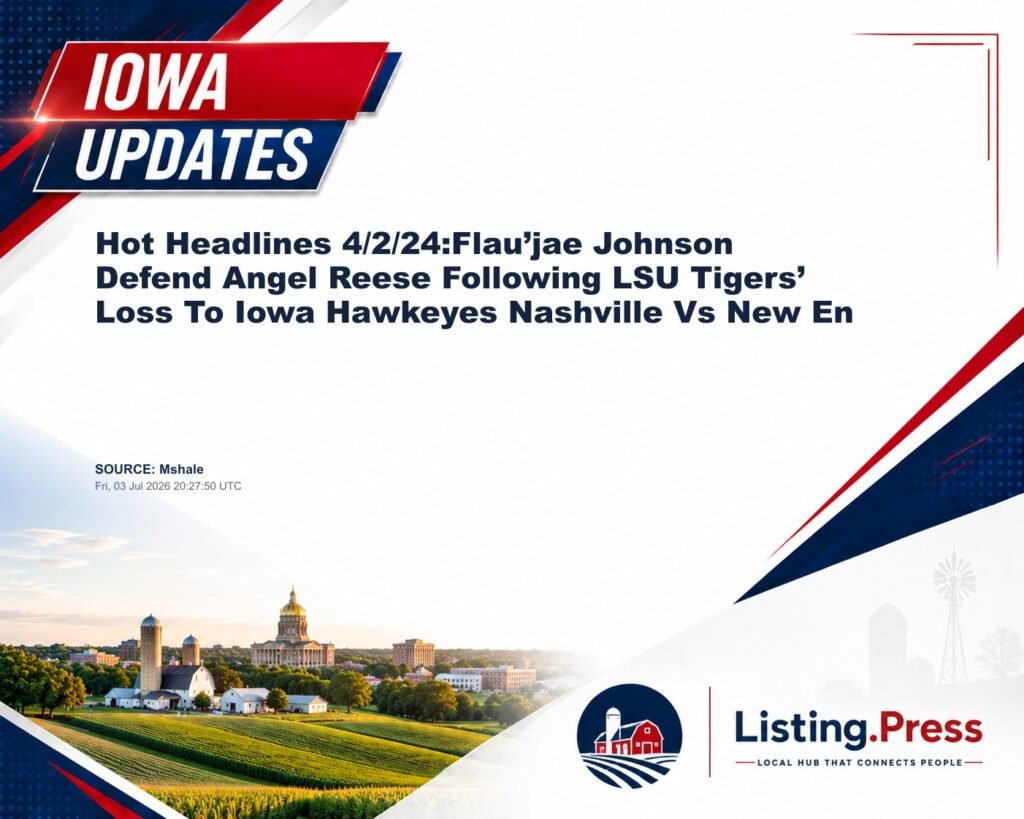 Hot Headlines 4/2/24:Flau’jae Johnson Defend Angel Reese Following LSU Tigers’ Loss To Iowa Hawkeyes Nashville Vs New En