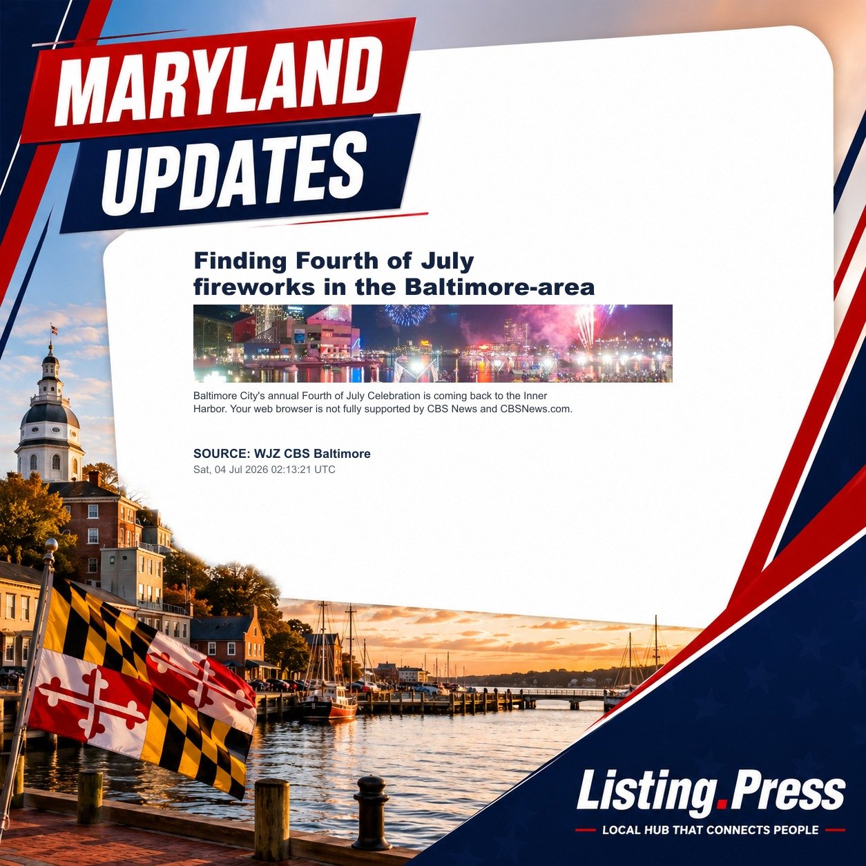 Finding Fourth of July fireworks in the Baltimore-area
