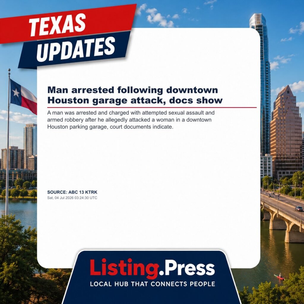 Man arrested following downtown Houston garage attack, docs show
