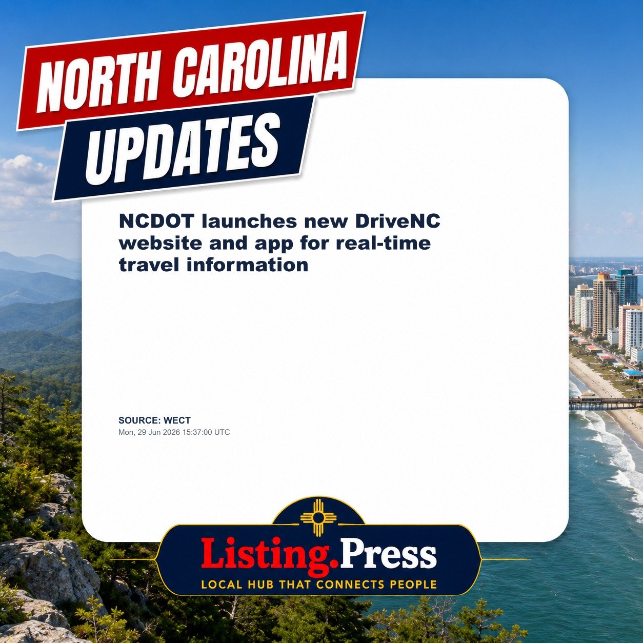 NCDOT launches new DriveNC website and app for real-time travel information