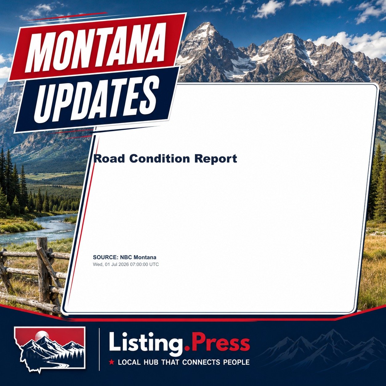 Road Condition Report
