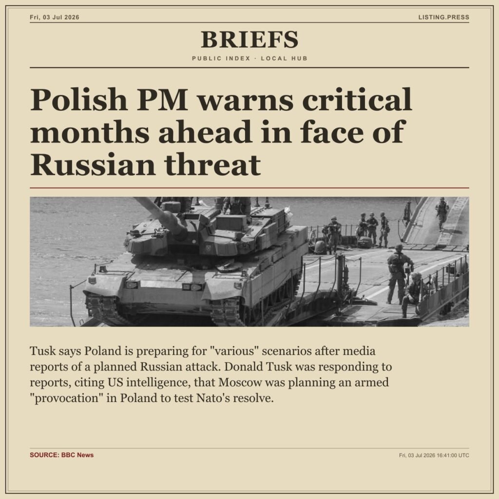Polish PM warns critical months ahead in face of Russian threat
