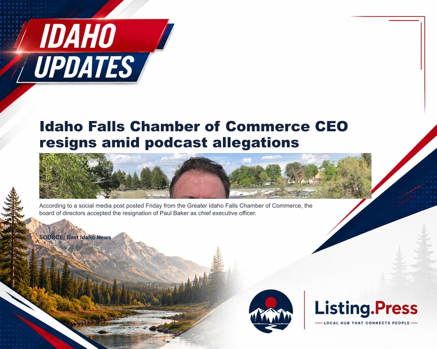 Idaho Falls Chamber of Commerce CEO resigns amid podcast allegations