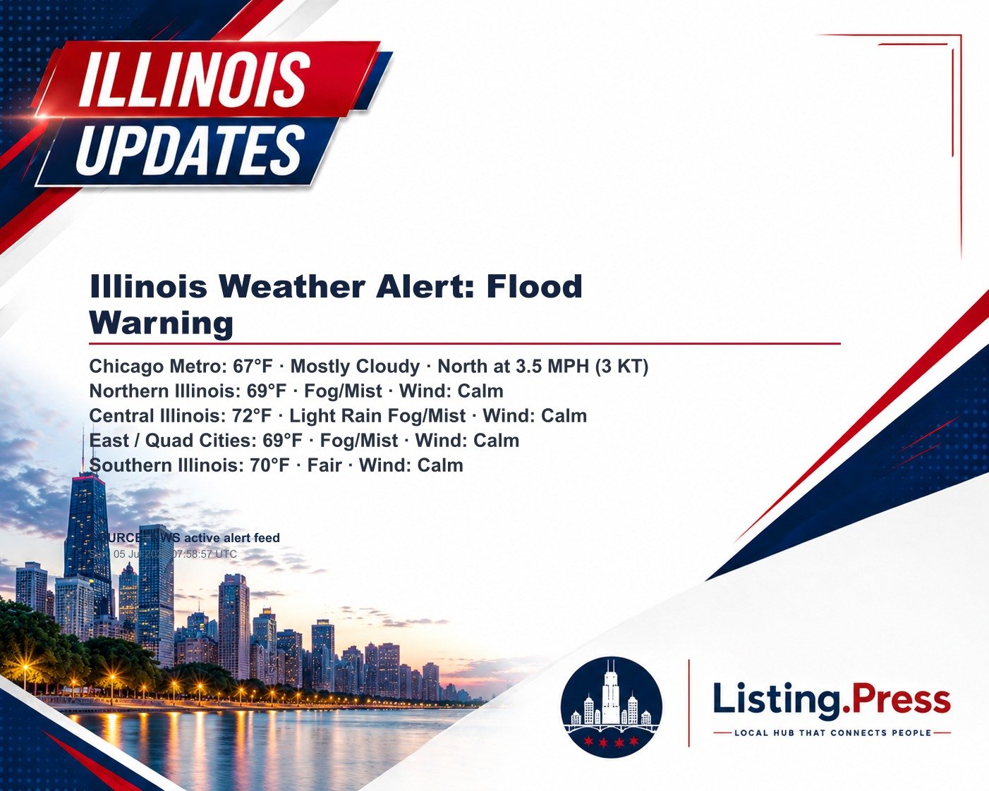 Illinois Weather Alert: Flood Warning