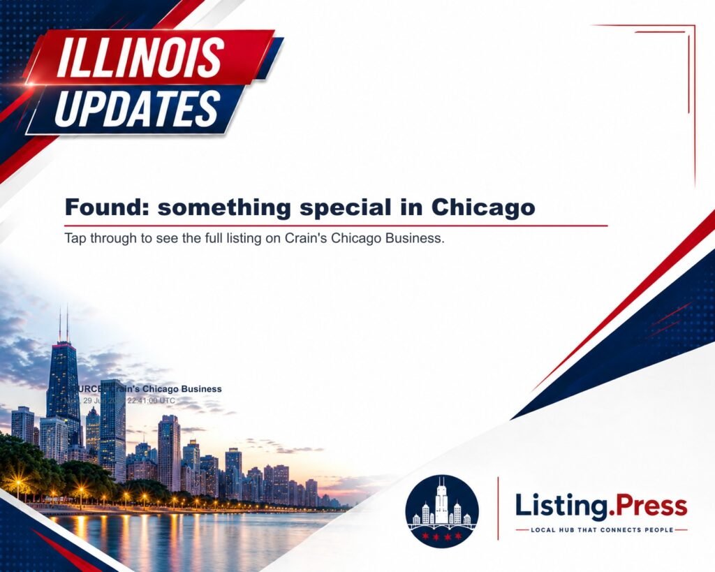 Found: something special in Chicago