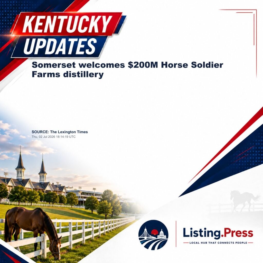 Somerset welcomes $200M Horse Soldier Farms distillery