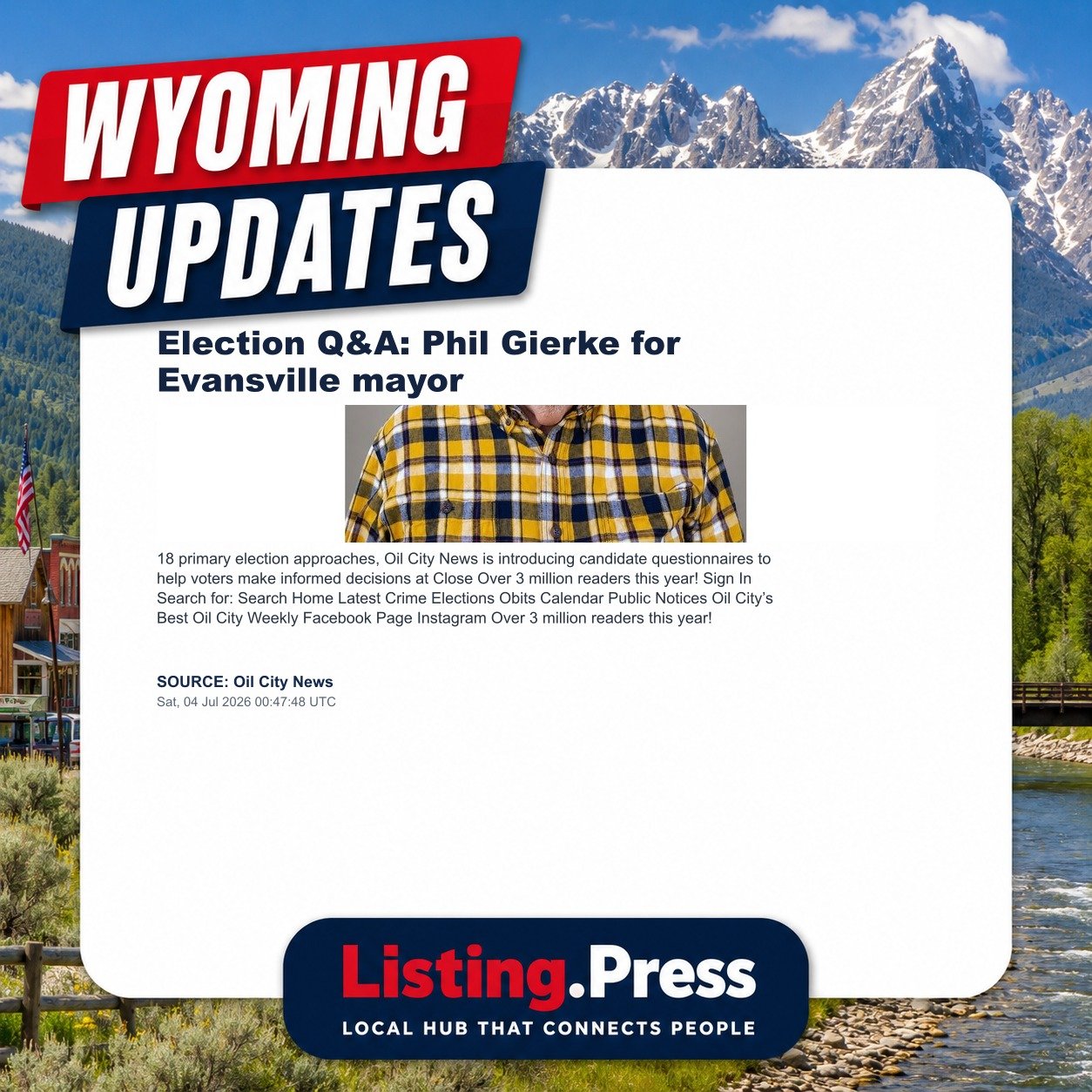 Election Q&A: Phil Gierke for Evansville mayor