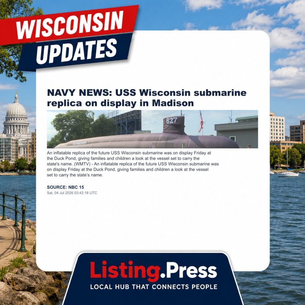 NAVY NEWS: USS Wisconsin submarine replica on display in Madison