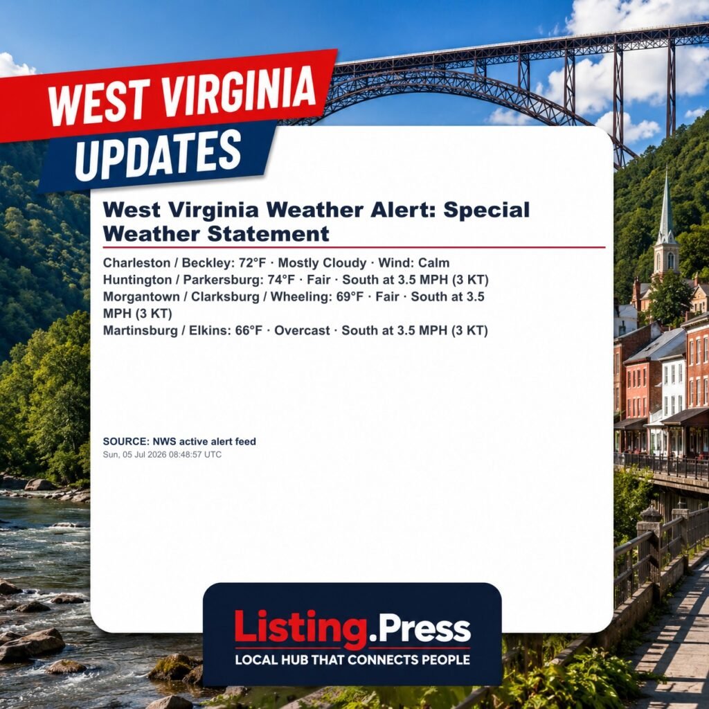 West Virginia Weather Alert: Special Weather Statement