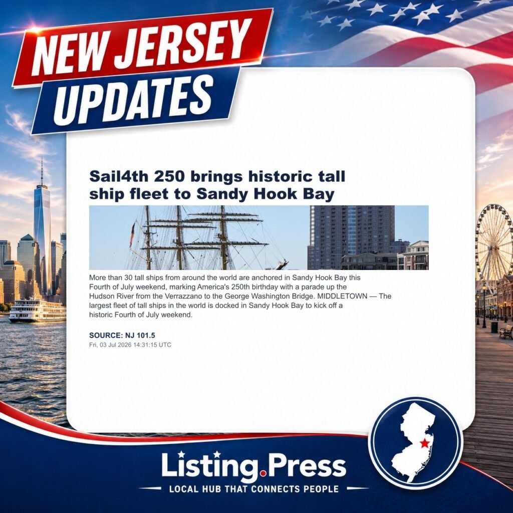 Sail4th 250 brings historic tall ship fleet to Sandy Hook Bay