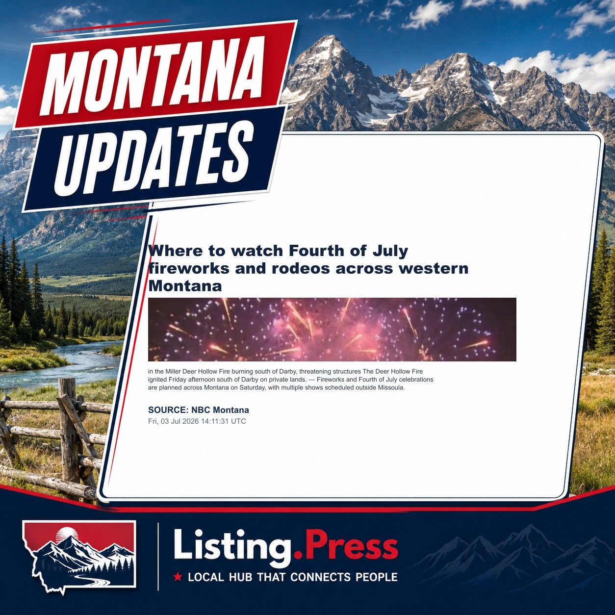 Where to watch Fourth of July fireworks and rodeos across western Montana