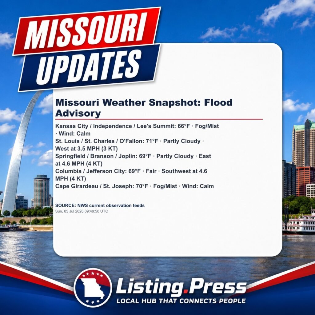 Missouri Weather Snapshot: Flood Advisory