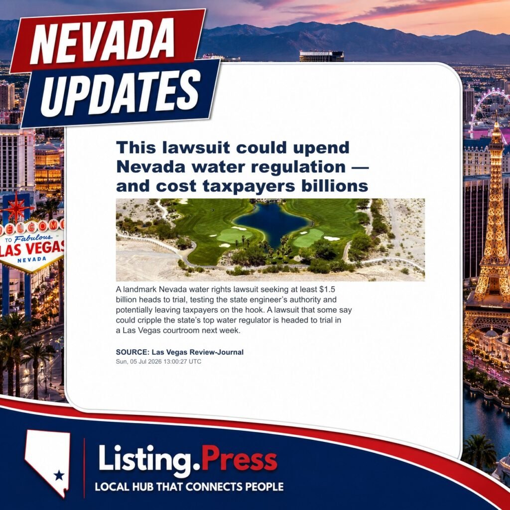 This lawsuit could upend Nevada water regulation — and cost taxpayers billions
