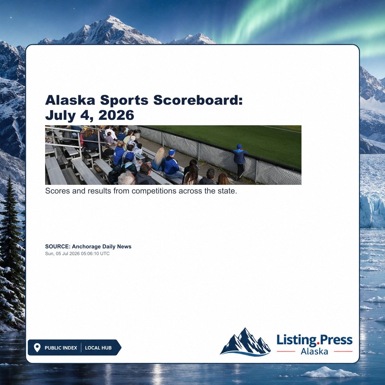 Alaska Sports Scoreboard: July 4, 2026