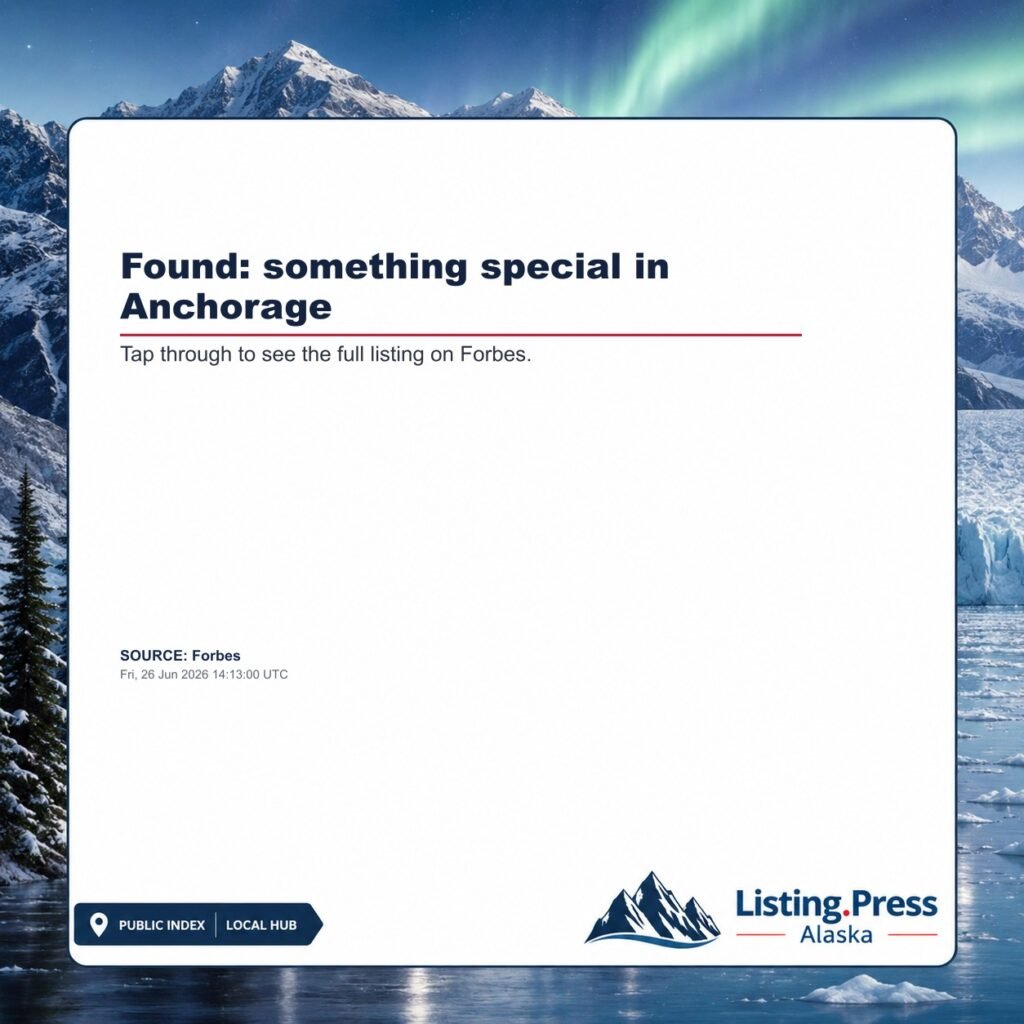 Found: something special in Anchorage