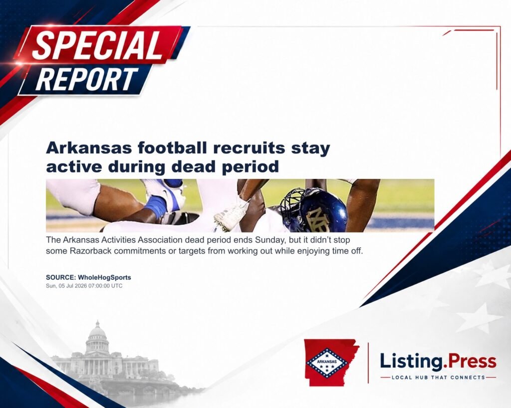 Arkansas football recruits stay active during dead period