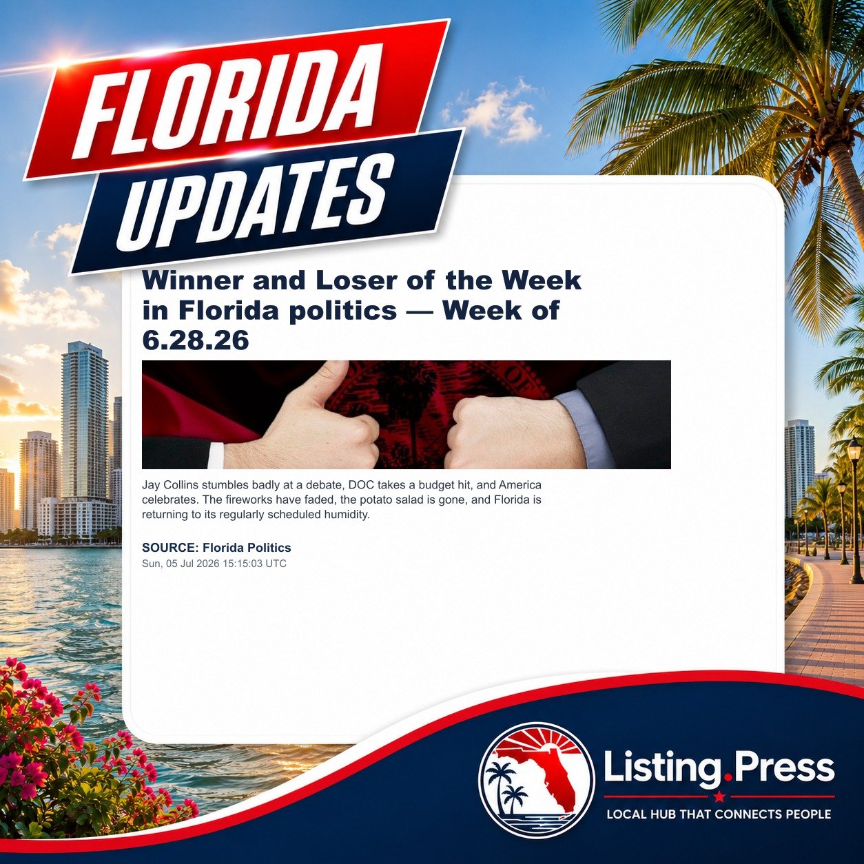 Winner and Loser of the Week in Florida politics — Week of 6.28.26