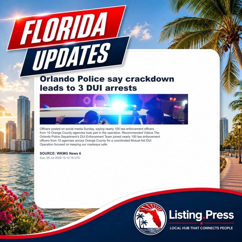Orlando Police say crackdown leads to 3 DUI arrests