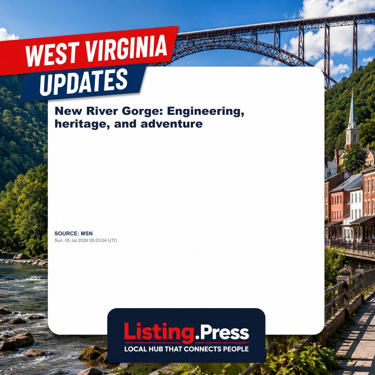 New River Gorge: Engineering, heritage, and adventure