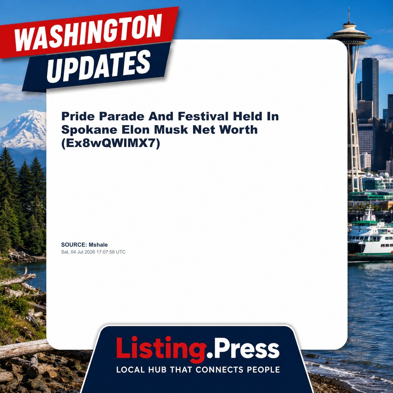 Pride Parade And Festival Held In Spokane Elon Musk Net Worth (Ex8wQWlMX7)