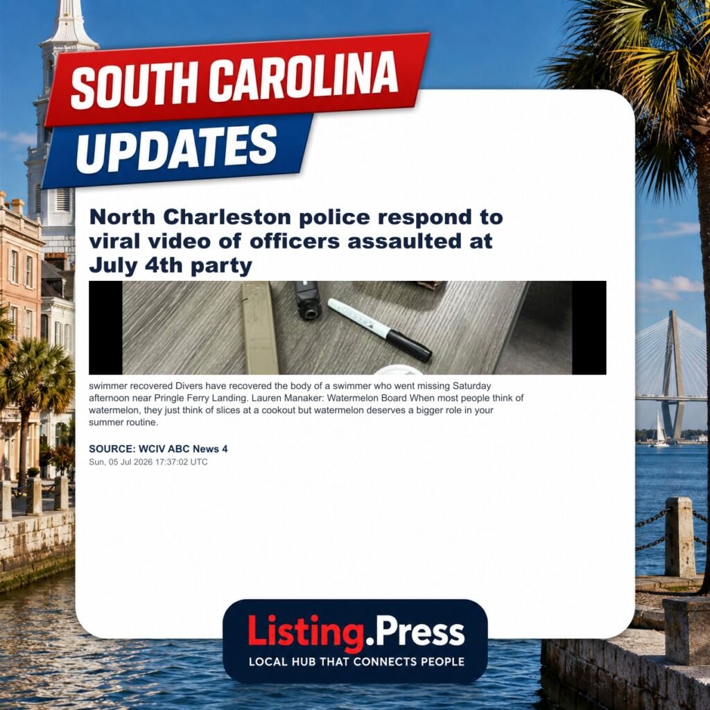 North Charleston police respond to viral video of officers assaulted at July 4th party