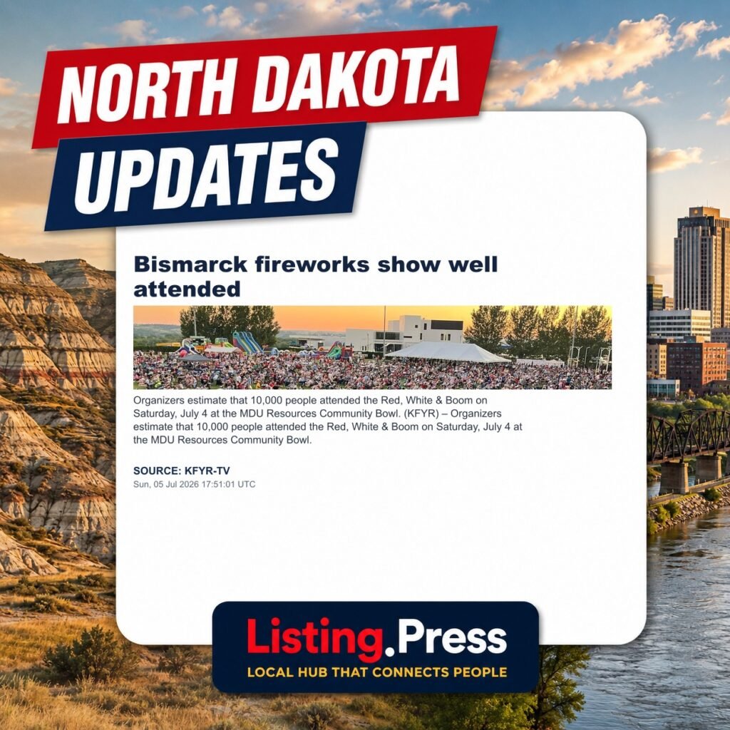Bismarck fireworks show well attended