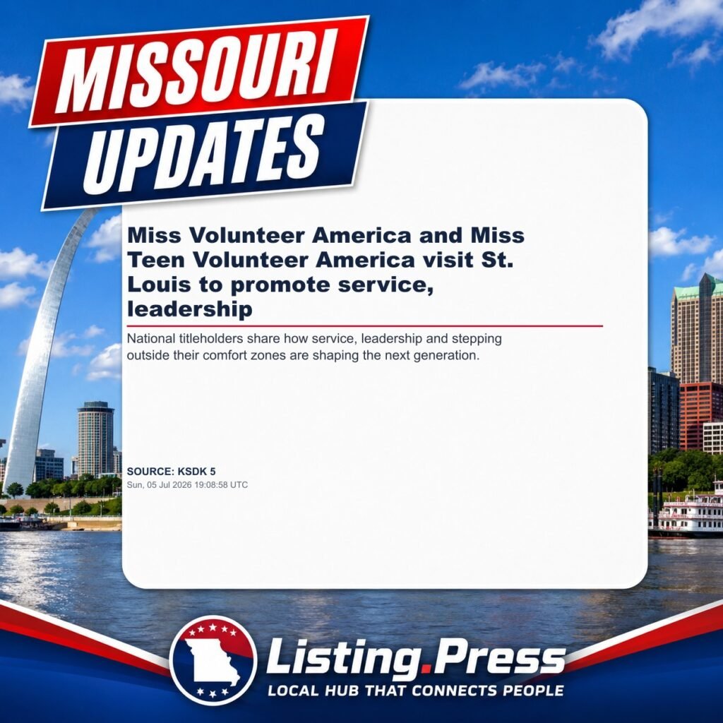 Miss Volunteer America and Miss Teen Volunteer America visit St. Louis to promote service, leadership