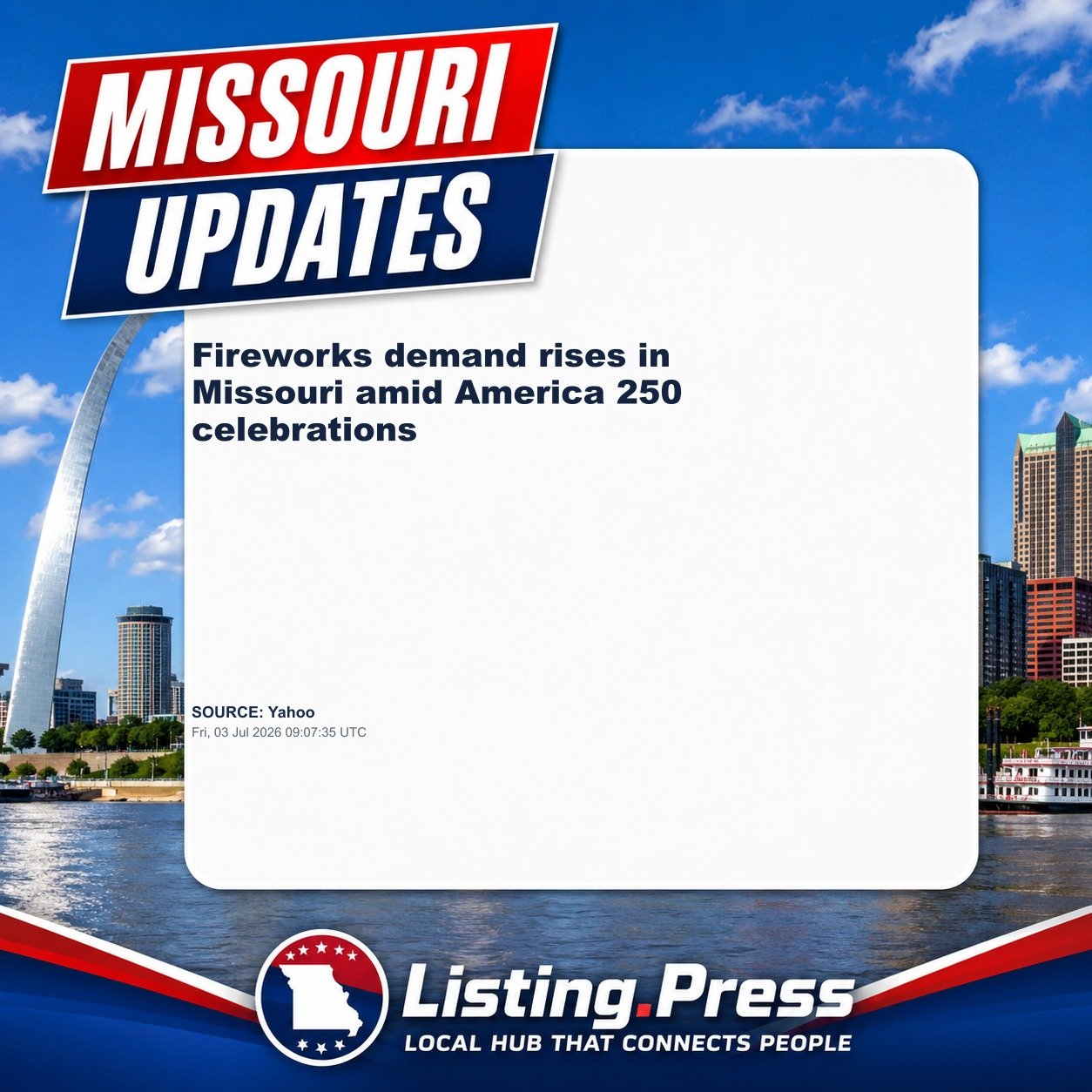 Fireworks demand rises in Missouri amid America 250 celebrations