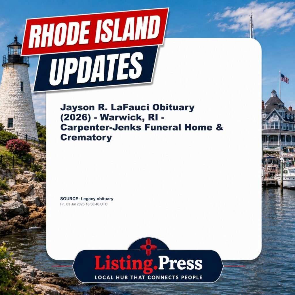 Jayson R. LaFauci Obituary (2026) – Warwick, RI – Carpenter-Jenks Funeral Home & Crematory