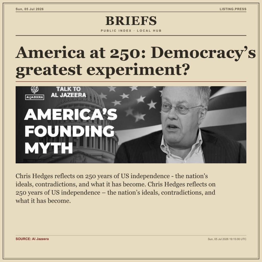 America at 250: Democracy’s greatest experiment?
