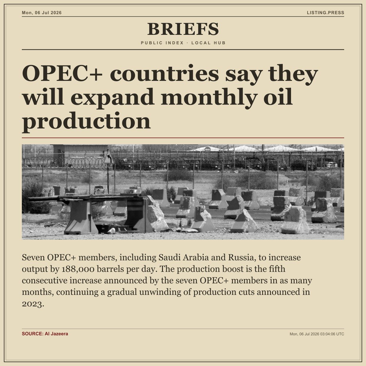 OPEC+ countries say they will expand monthly oil production