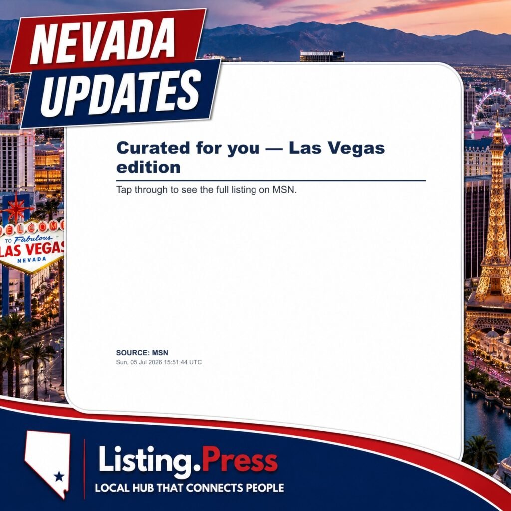 Curated for you — Las Vegas edition