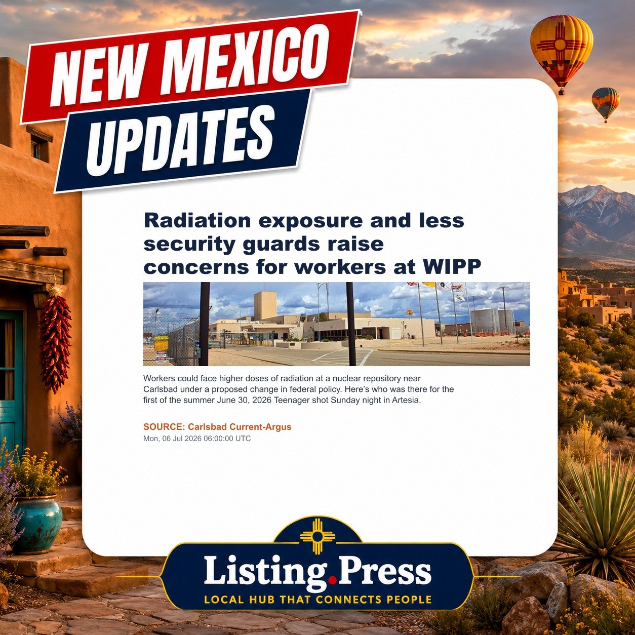 Radiation exposure and less security guards raise concerns for workers at WIPP