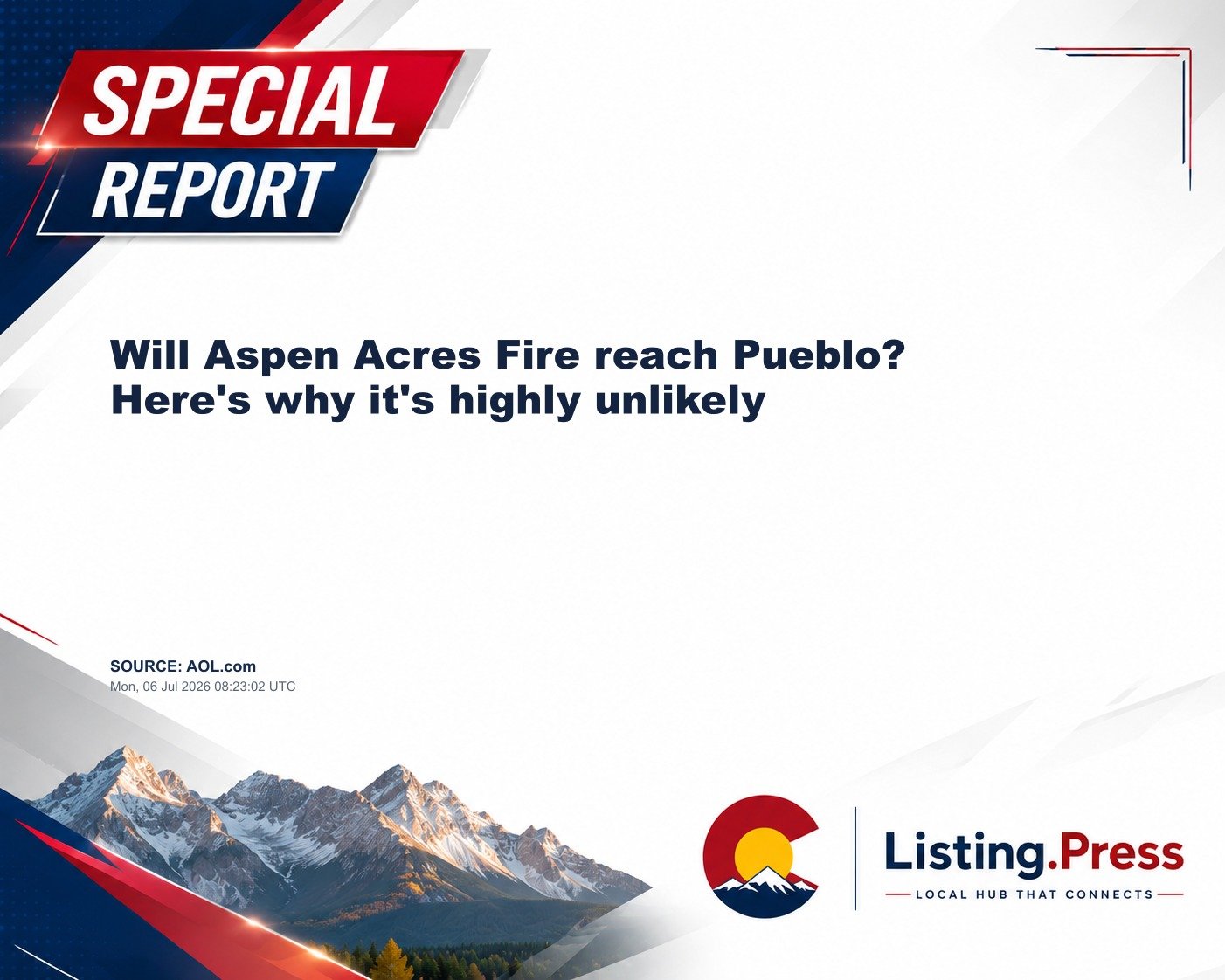 Will Aspen Acres Fire reach Pueblo? Here's why it's highly unlikely