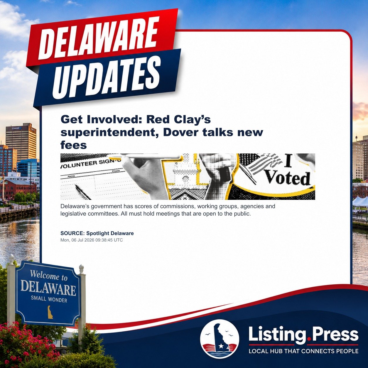 Get Involved: Red Clay’s superintendent, Dover talks new fees