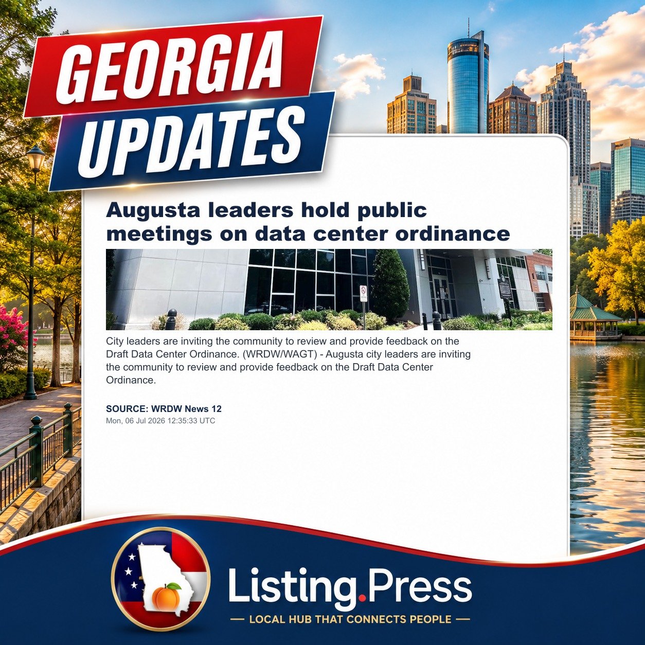 Augusta leaders hold public meetings on data center ordinance