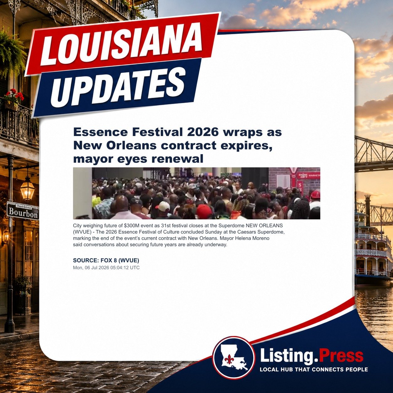 Essence Festival 2026 wraps as New Orleans contract expires, mayor eyes renewal