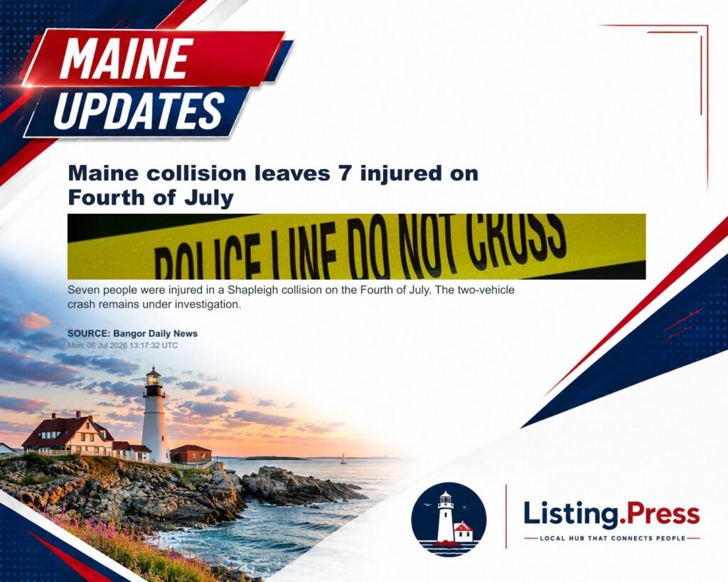 Maine collision leaves 7 injured on Fourth of July