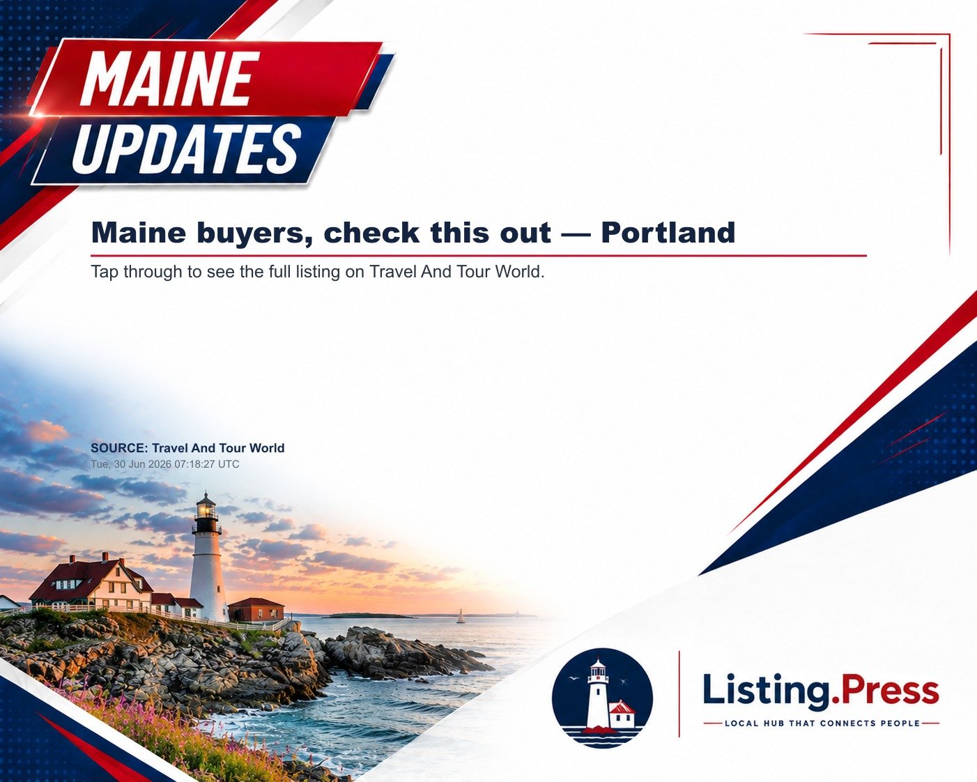 Maine buyers, check this out — Portland