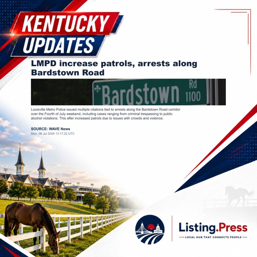 LMPD increase patrols, arrests along Bardstown Road
