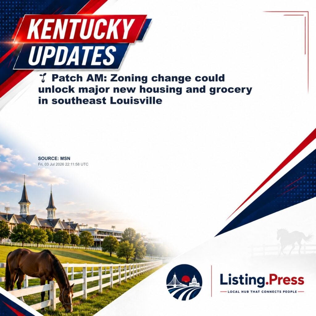 🌱 Patch AM: Zoning change could unlock major new housing and grocery in southeast Louisville