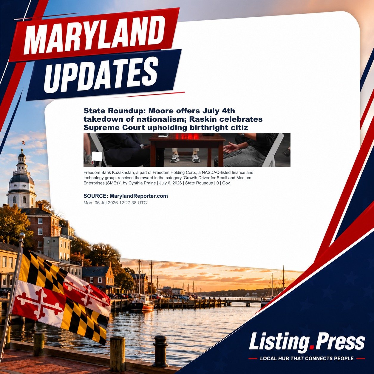 State Roundup: Moore offers July 4th takedown of nationalism; Raskin celebrates Supreme Court upholding birthright citiz