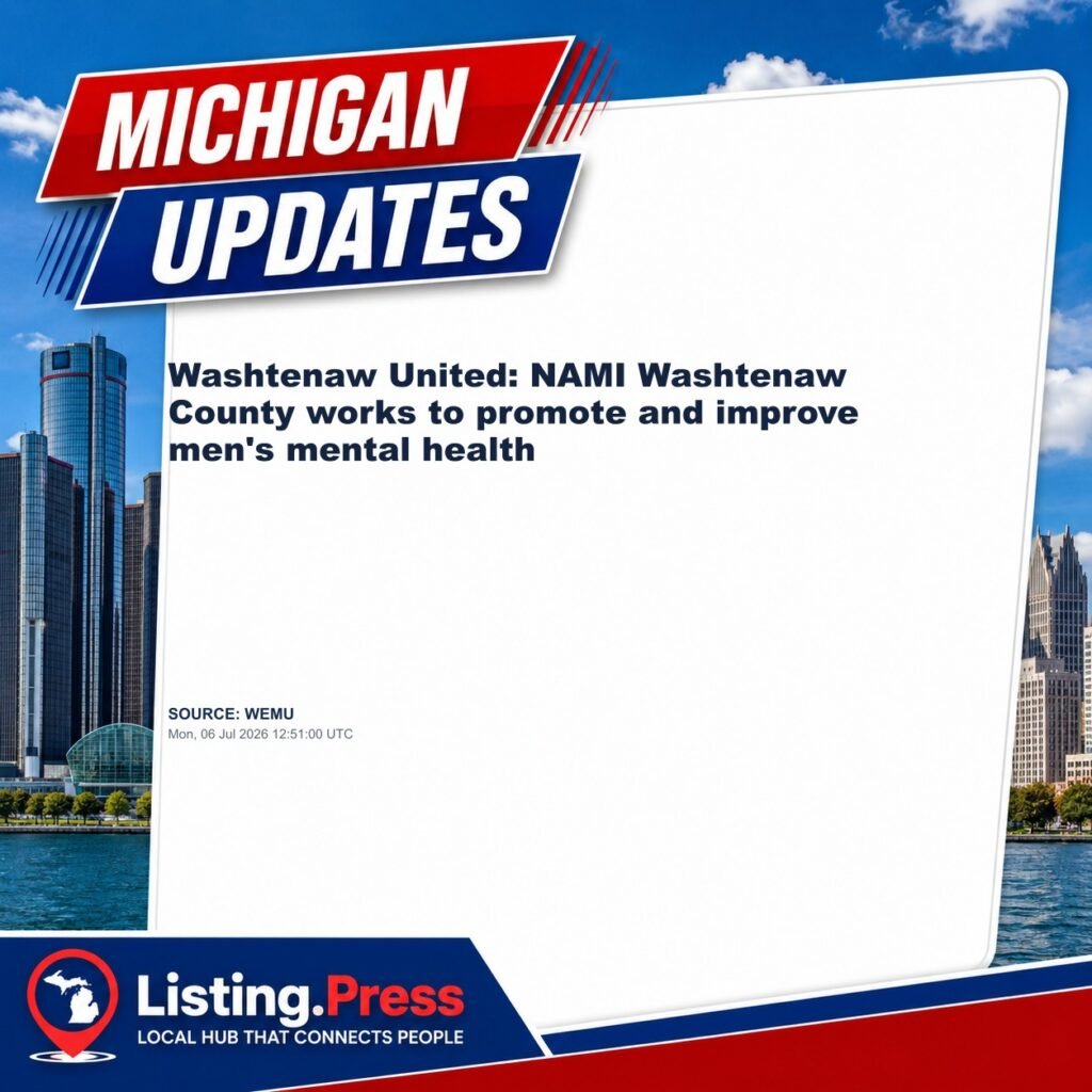 Washtenaw United: NAMI Washtenaw County works to promote and improve men’s mental health