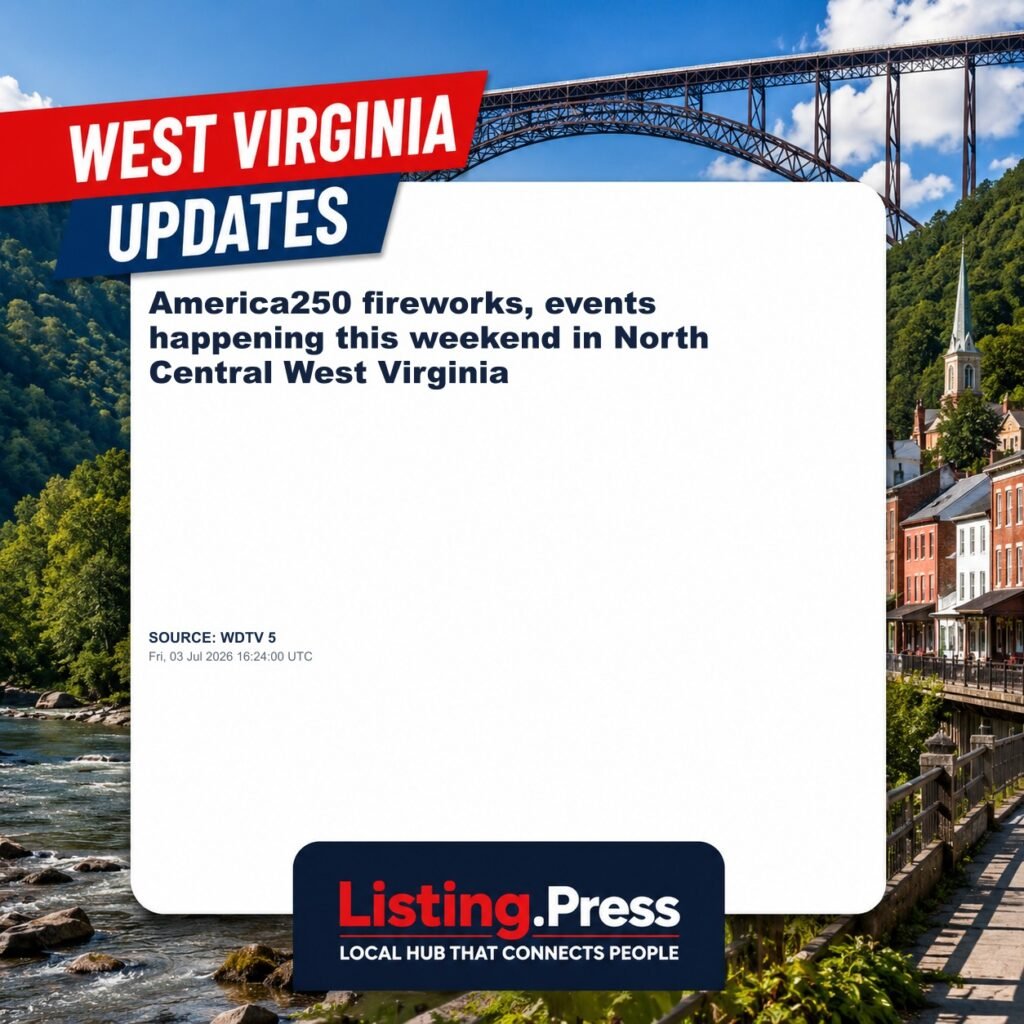 America250 fireworks, events happening this weekend in North Central West Virginia