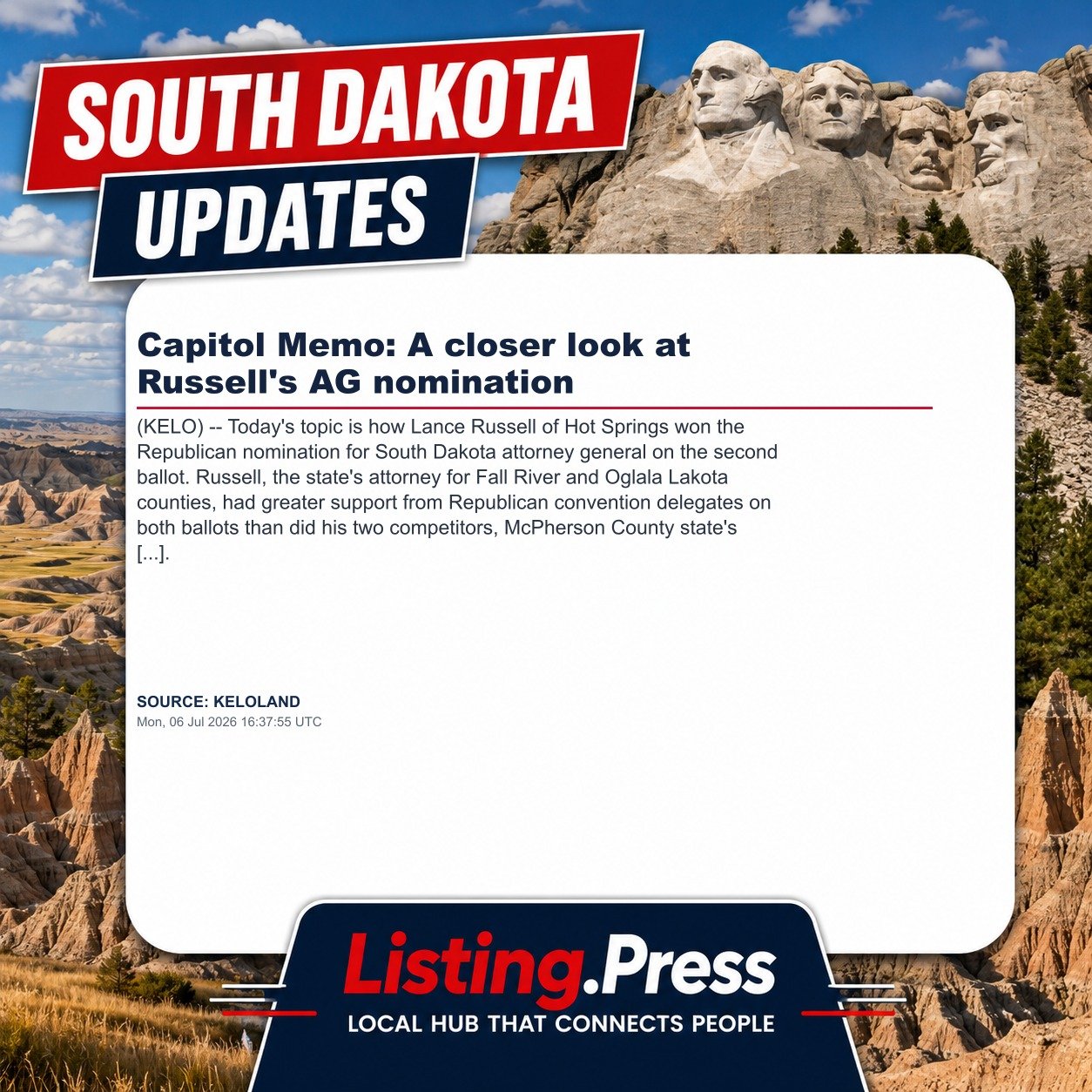 Capitol Memo: A closer look at Russell's AG nomination