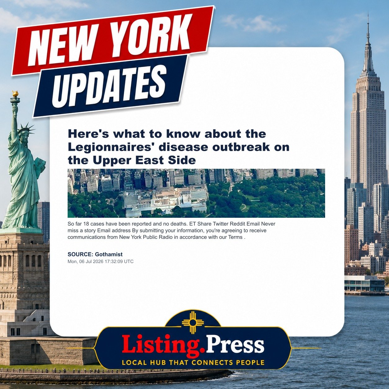 Here's what to know about the Legionnaires' disease outbreak on the Upper East Side