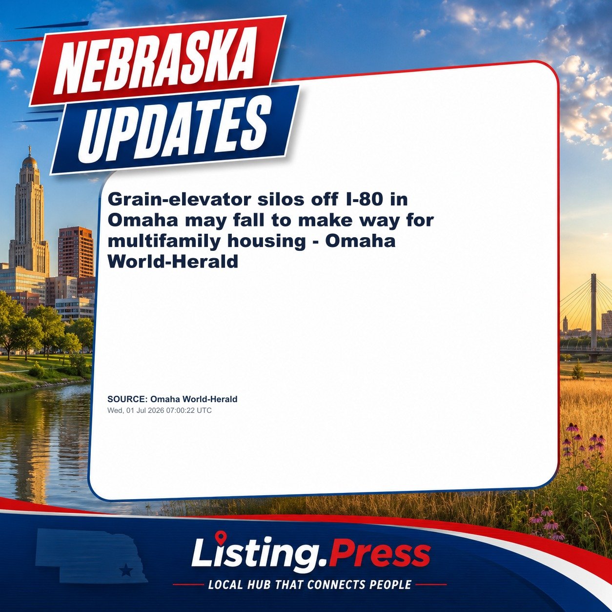 Grain-elevator silos off I-80 in Omaha may fall to make way for multifamily housing - Omaha World-Herald