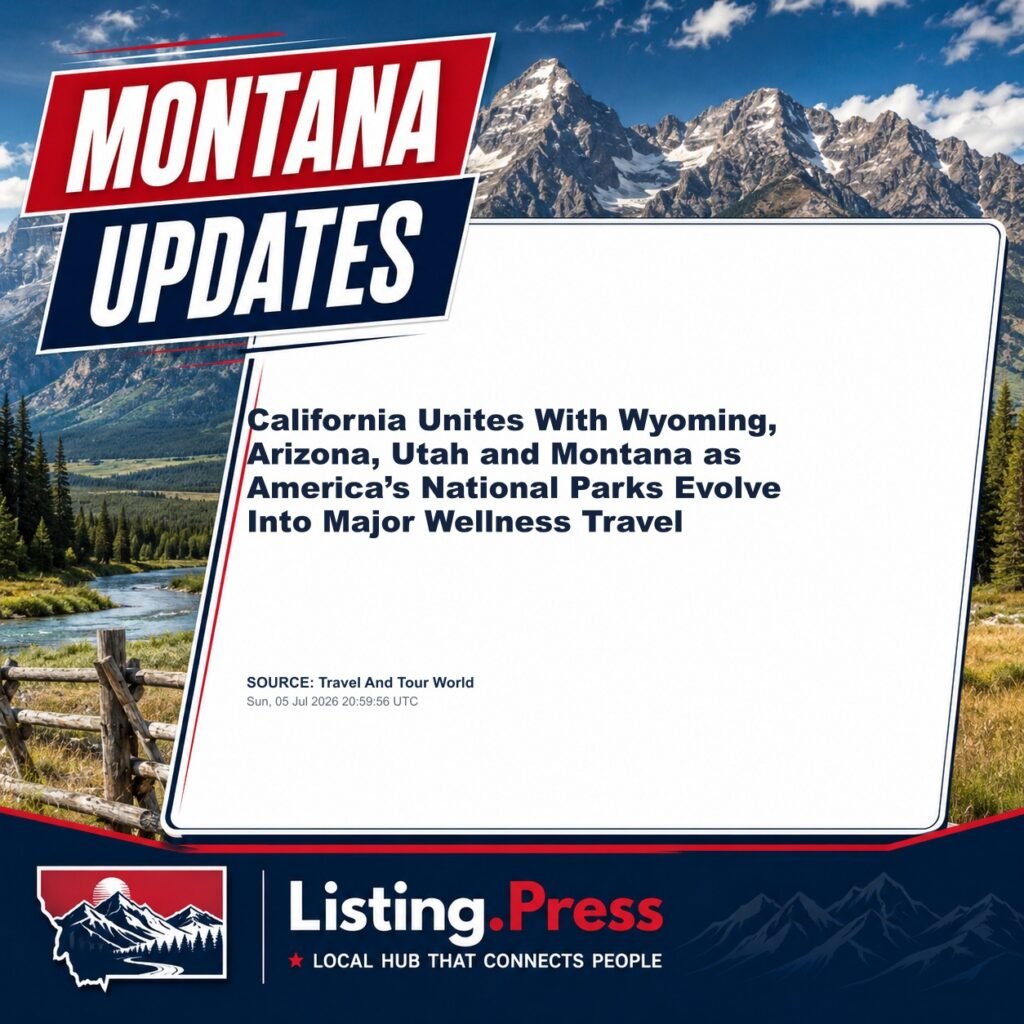 California Unites With Wyoming, Arizona, Utah and Montana as America’s National Parks Evolve Into Major Wellness Travel